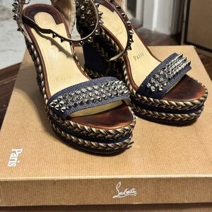 COPY - Christian Louboutin Madmonoca denim shoes sz 35
